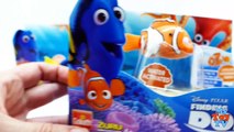 Disney FINDING DORY and FINDING SPONGEBOB Toys: Dory, Marlin   Nemo Swimming in Water