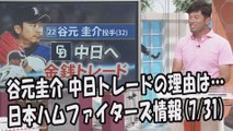 日本ハム 谷元圭介 中日トレードの理由は… 2017.7.31 日本ハムファイターズ情報 プロ野球