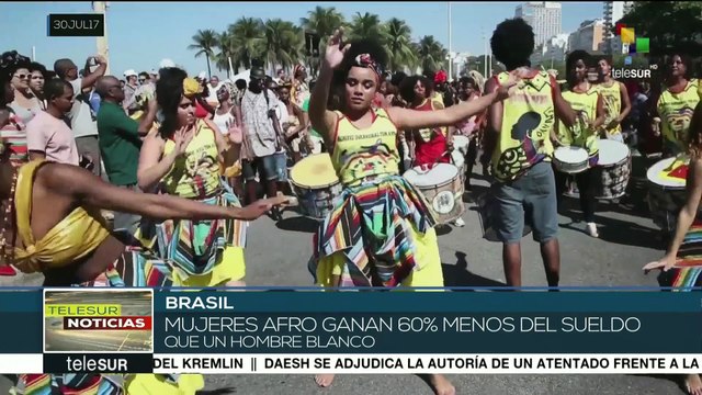 Brasileñas marchan el Día de la Mujer Negra Latinoamericana y Caribeña