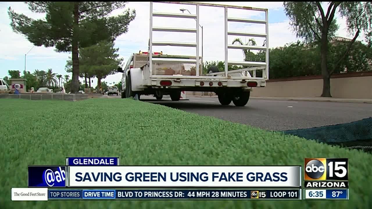 Glendale testing fake grass to save money