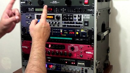 Usando 3 delays em 3 racks diferentes - The Edge U2 Style