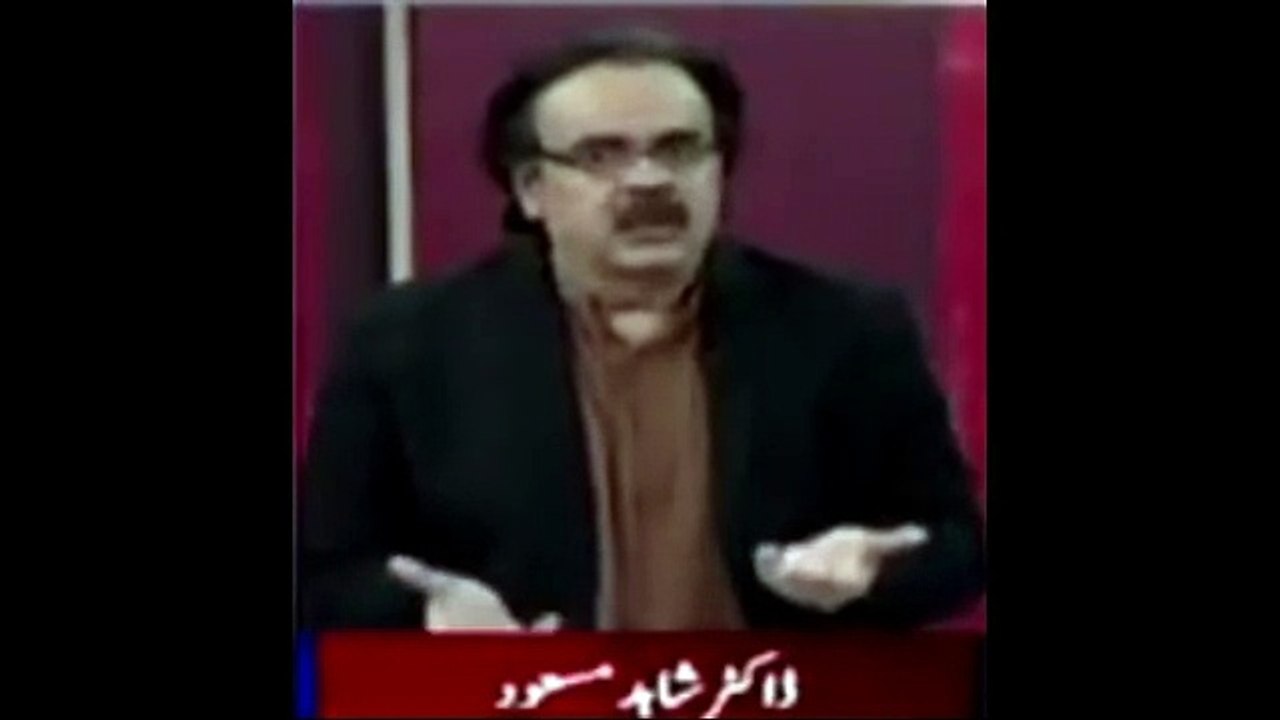 Nehal Hashmi or khawaja saad PTI main ja rha th Dr Shahid Masood