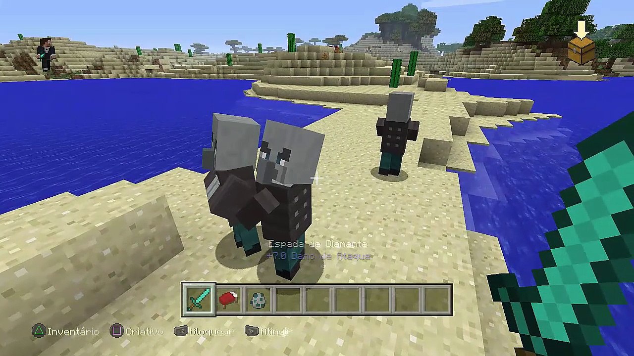 MINECRAFT Novos MOBS Defensor O Homem do Machado
