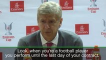 Players' contracts have no impact on form - Wenger