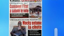 Revue de la presse du 31 juillet 2017 par Abdoulaye BOP