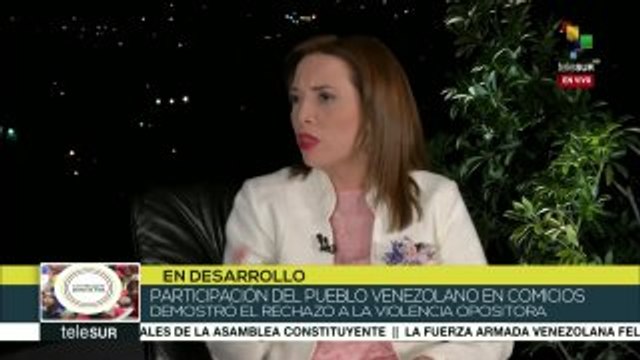 Olga Álvarez: Con la ANC venezolanos le decimos al mundo queremos paz