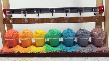 Expérience incroyable polymère arc en ciel neige Science instantanée