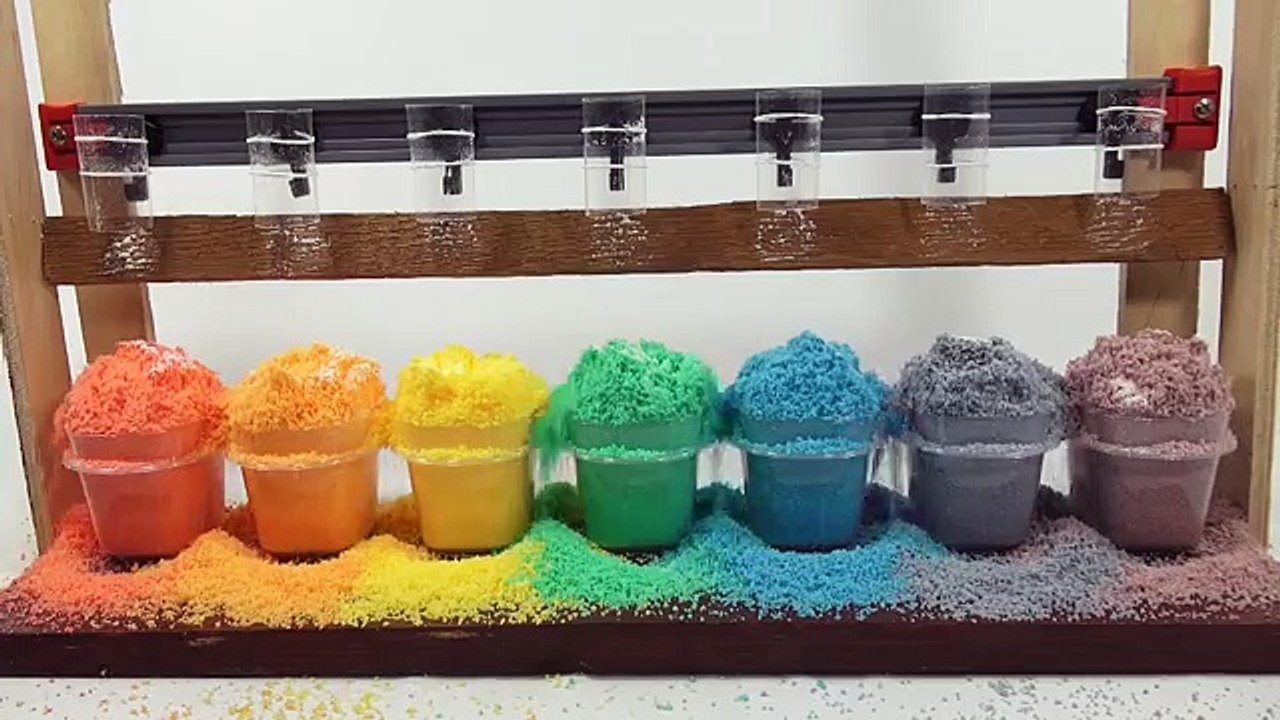 Expérience incroyable polymère arc en ciel neige Science instantanée