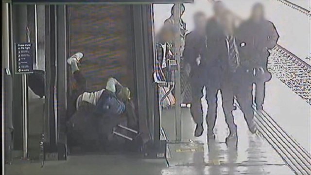 Passenger fail compilation highlights dangers of carrying heavy baggage on escalators