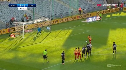 Aankour N. (Penalty) GOAL HD - Korona Kielce 3-2 Cracovia 31.07.2017
