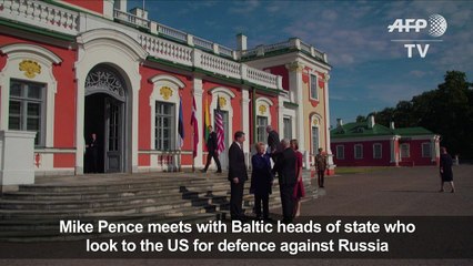 Mike Pence meets with Baltic leaders in Estonia