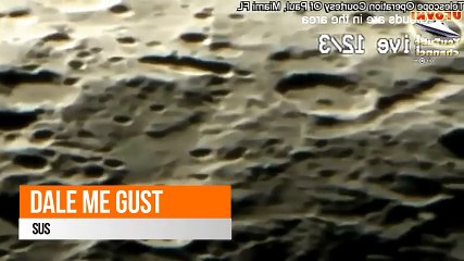 OVNI gigante pasando por la Luna
