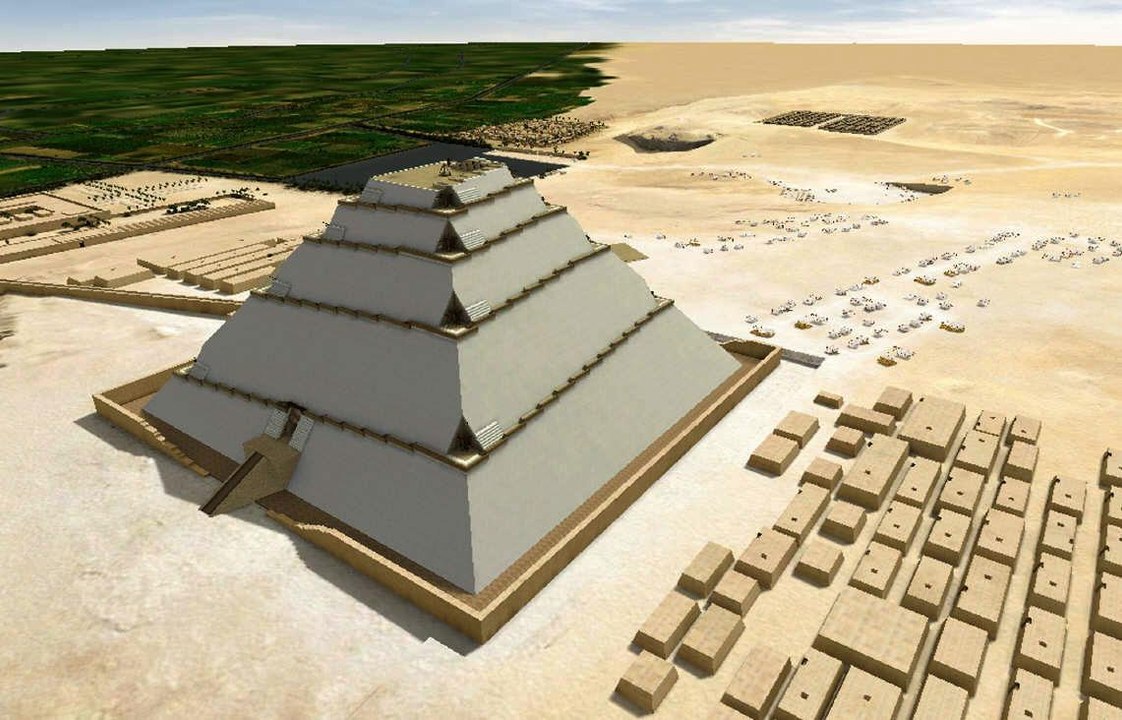 Are the pyramids made out of concrete, an artificial reagglomerated