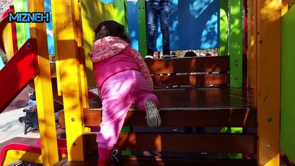 BBAY MIZN ENJOYS A NEW PLAYGROUNG AND MAKES FRIENDS