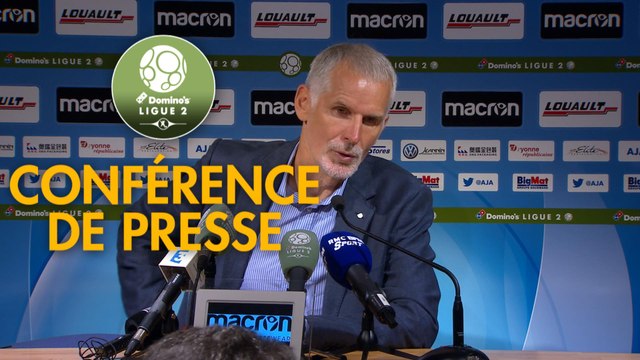 Conférence de presse AJ Auxerre - RC Lens (1-0) : Francis GILLOT (AJA) - Alain CASANOVA (RCL) - 2017/2018