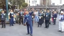Policias Predican en las calles de Quito
