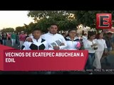 Enfrentamiento entre policías y vecinos de Ecatepec