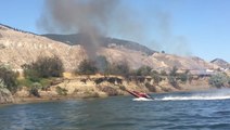 Speedboat Creates Waves to Douse British Columbia Wildfire