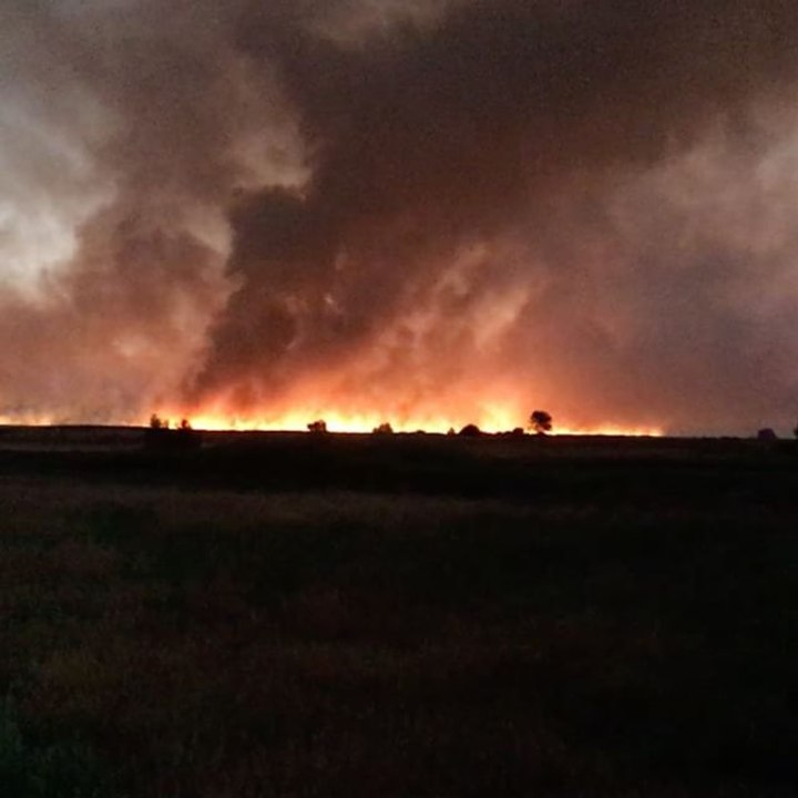 Wildfire Sends Smoke Into Skies Above Mabton, Washington