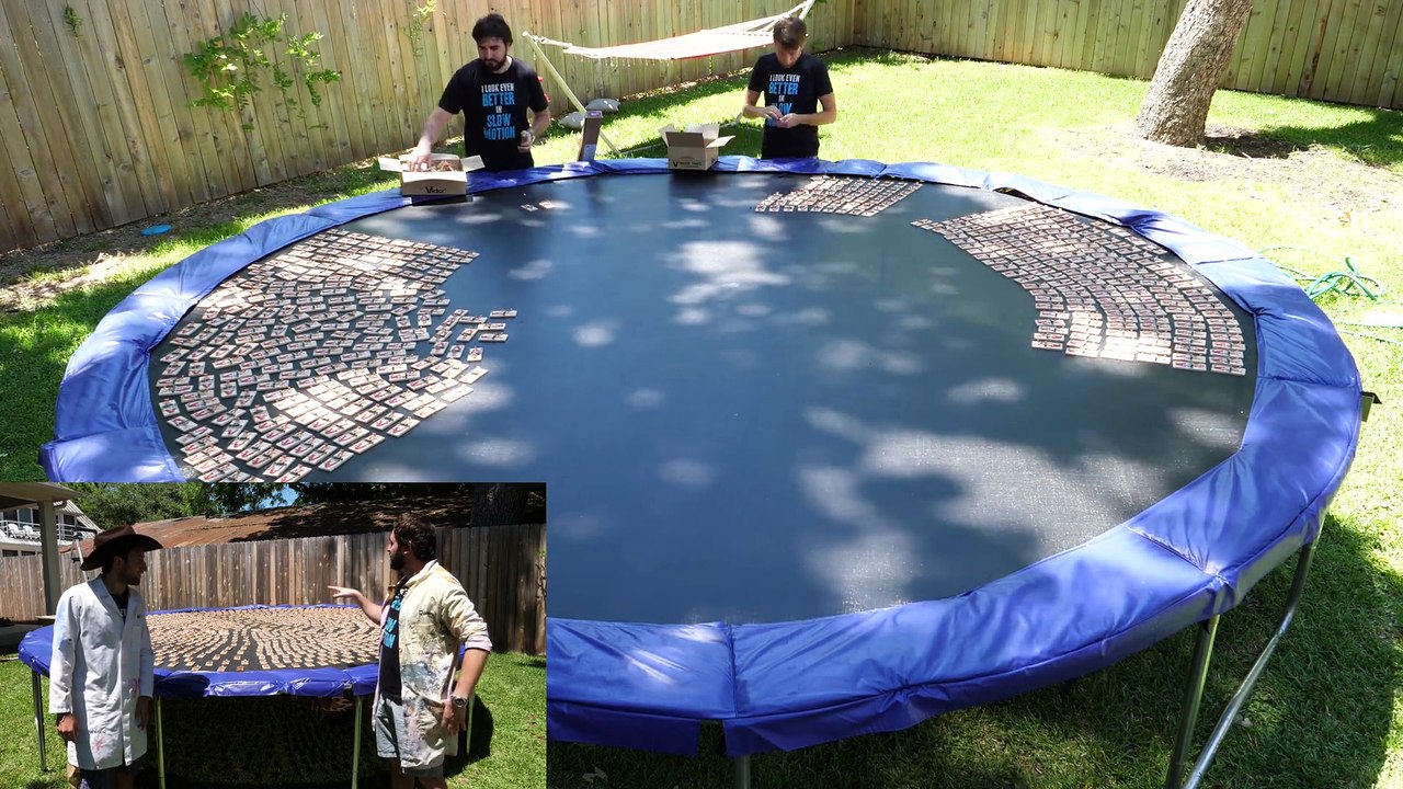 Diving into 1000 Mousetraps in 4K Slow Motion - The Slow Mo Guys