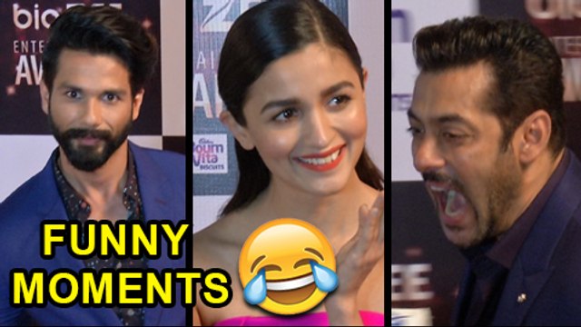 Salman Khan's BITE, Alia Bhatt And Shahid Kapoor FUNNY Moments At Big Zee Entertainment Awards 2017