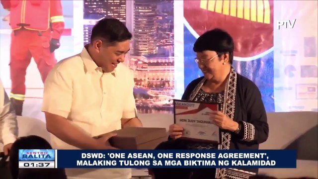 DSWD: 'One ASEAN, One Response Agreement,' malaking tulong sa mga biktima ng kalamidad
