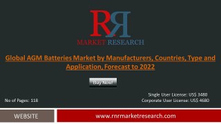 AGM Batteries Market Global Development Industry Trends and 2017-2022 Future Outlooks