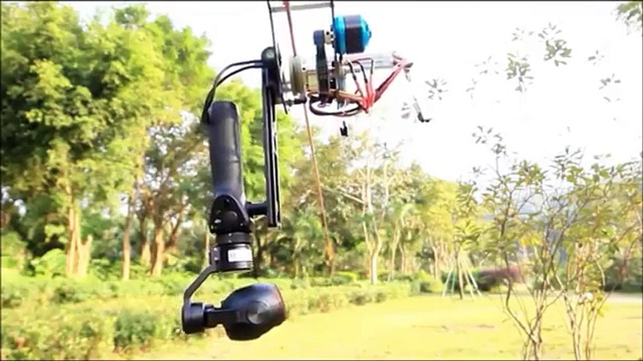 PowerKam Black T1.0 mini osmo cable cam,wire cam,rope cam,line cam,also for GoPro,smart ph