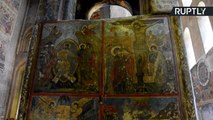 Seriam OVNIS pintados no afresco bizantino?