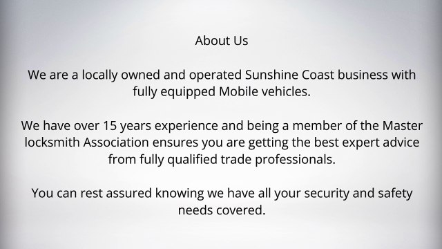 Sunshine Coast Security Doors - Door 2 Door Locksmith and Security