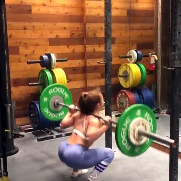 Une sportive qui nous montre ses entrainments plutôt impressionnants !