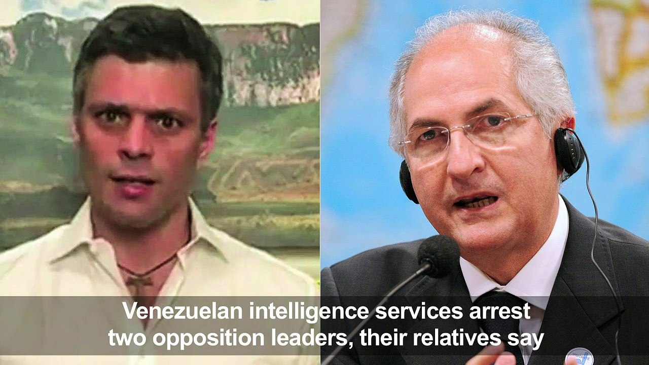 Venezuelan police arrest two opposition leaders: relatives