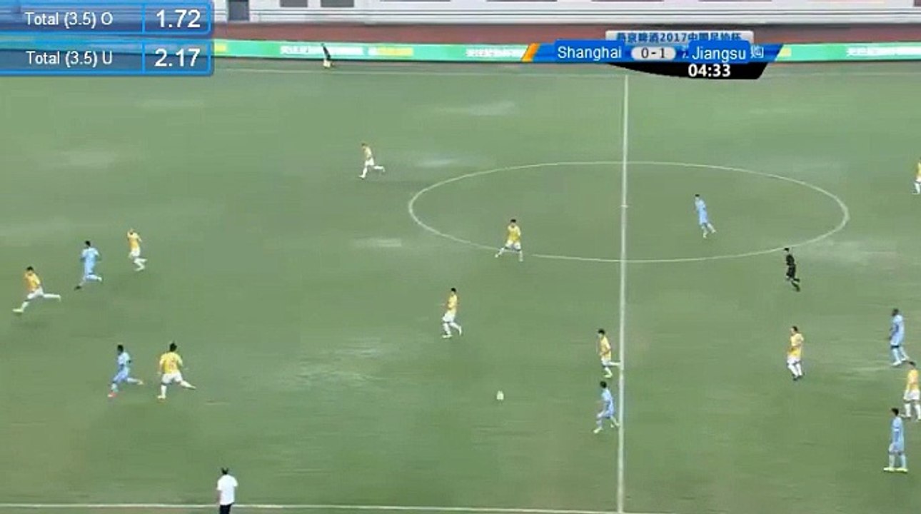GOAL HD - Shanghai Shenxin 1-1 Jiangsu Suning 01.08.2017