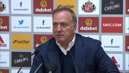 Dick Advocaat disappointed by sub-par Sunderland