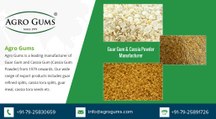 Cassia Gum Manufacturer & Exporter – www.agrogums.com