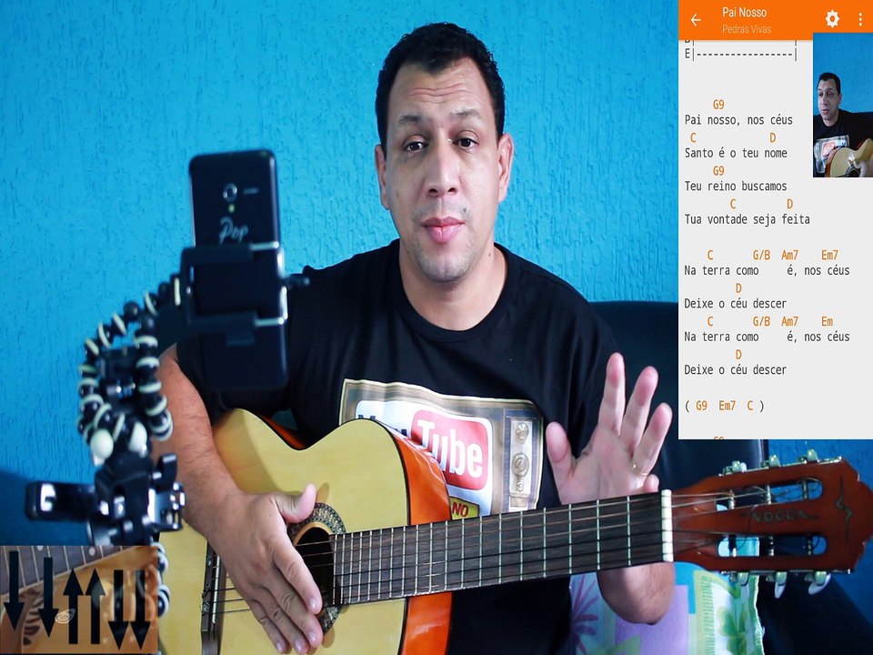 Pai Nosso...Aula de Violão Cifra-Ministerio Pedras Vivas (Prof.Warley Sudario)