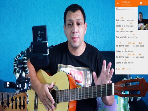 Pai Nosso...Aula de Violão Cifra-Ministerio Pedras Vivas (Prof.Warley Sudario)