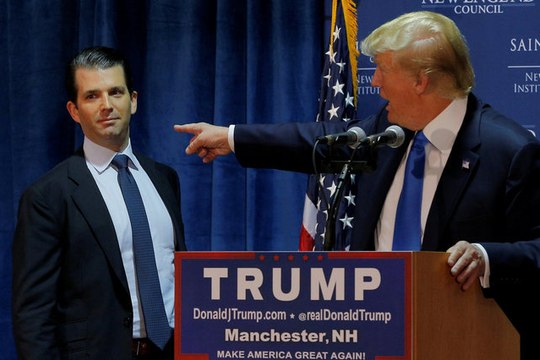 Trump crafted son's misleading statement of Russia meeting