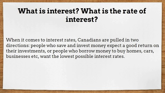 Understanding interest rates