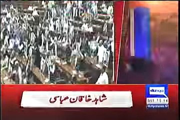 Shahid Khaqan Abbasi 221 vote le ker naye qaid-e-awam muntakhib