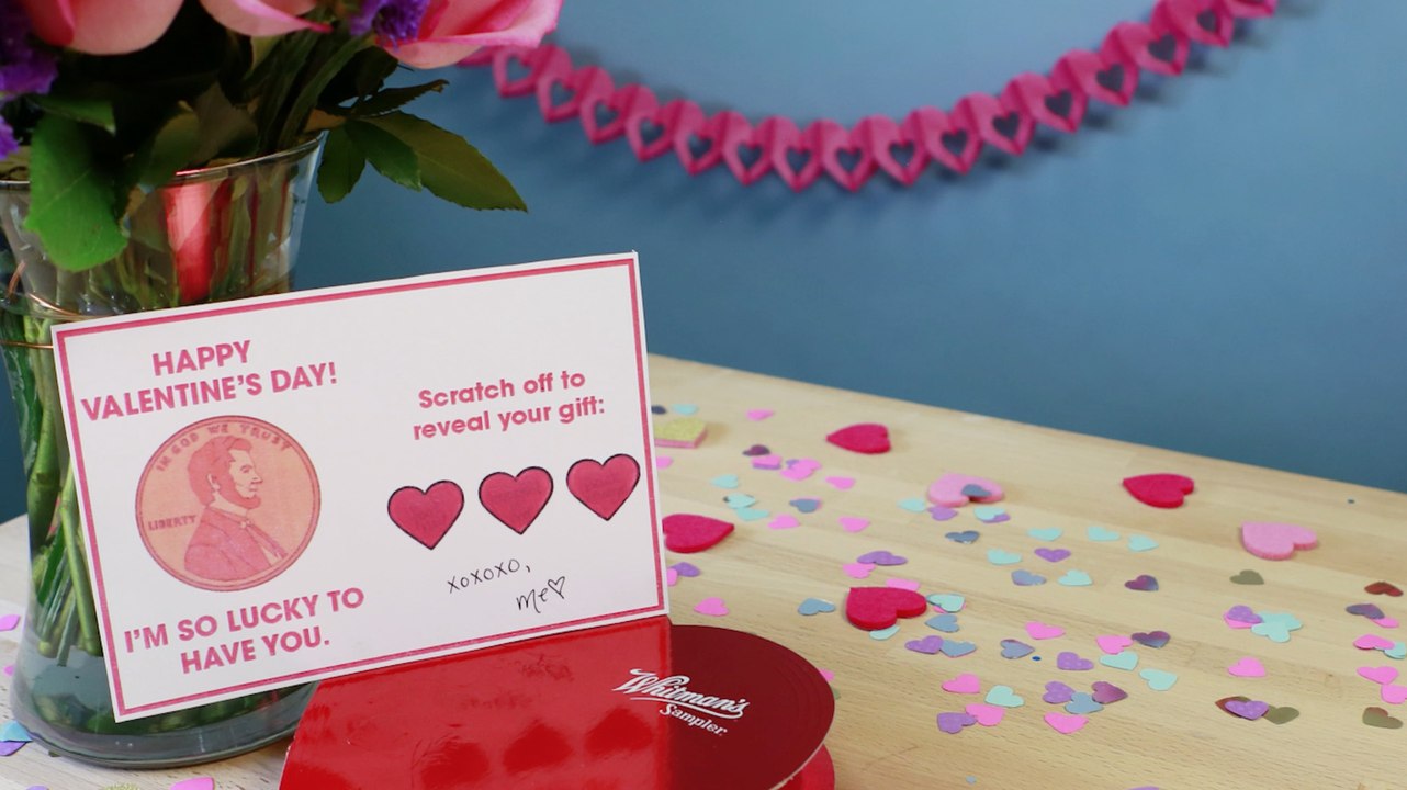 DIY Valentine's Day Scratch-Off Cards