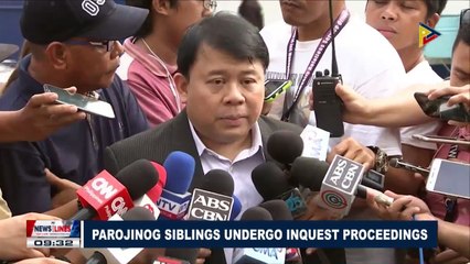 Parojinog siblings undergo inquest proceedings