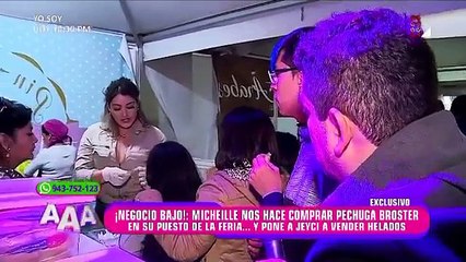 Michelle Soifer amenaza a reportero y hasta hace que le compre su broaster