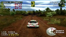 v-rally 2 (arcade level expert) race 85 with my car : toyota celica gt4