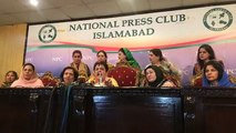 PTI Women Doing Press Conference On Cheap Tactics Of PMLN