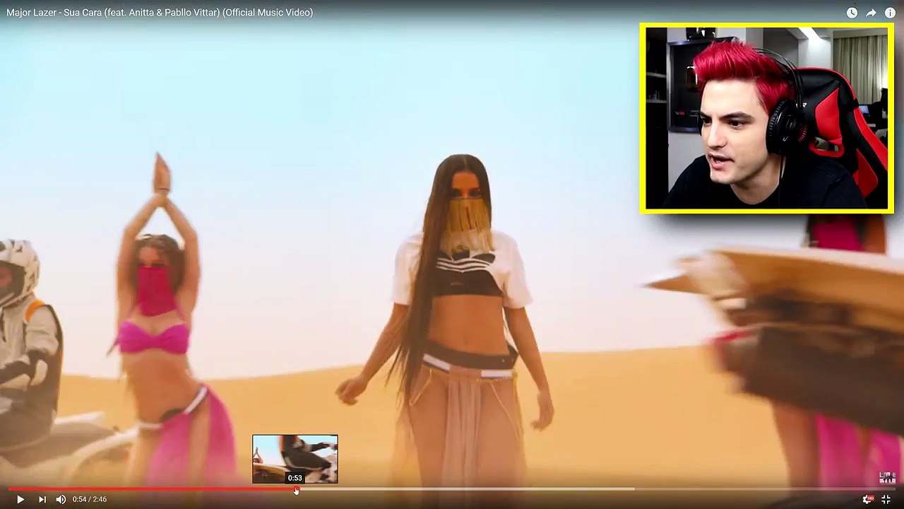 REAGINDO A SUA CARA - Major Lazer (feat. Anitta & Pabllo Vittar)