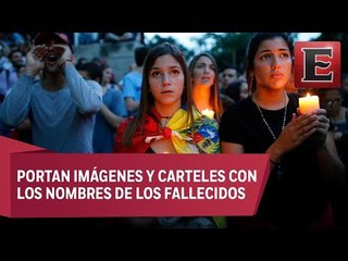 Homenajean en Caracas a muertos en protestas contra el gobierno de Maduro