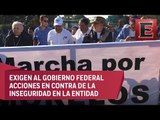 Marcha por Morelos parte de Cuernavaca rumbo a la CDMX