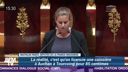 "On licencie une caissière à Auchan mais on relaxe Mme Lagarde." La colère d'une députée de la France insoumise