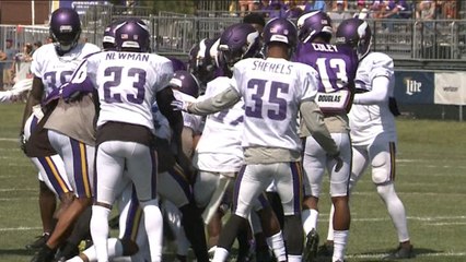 Treadwell and Exum get into it at Vikings practice